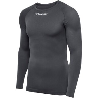 hummel Funktionsunterwäsche Langarmshirt hmlBL Comfort 2.0 Tee grau Herren