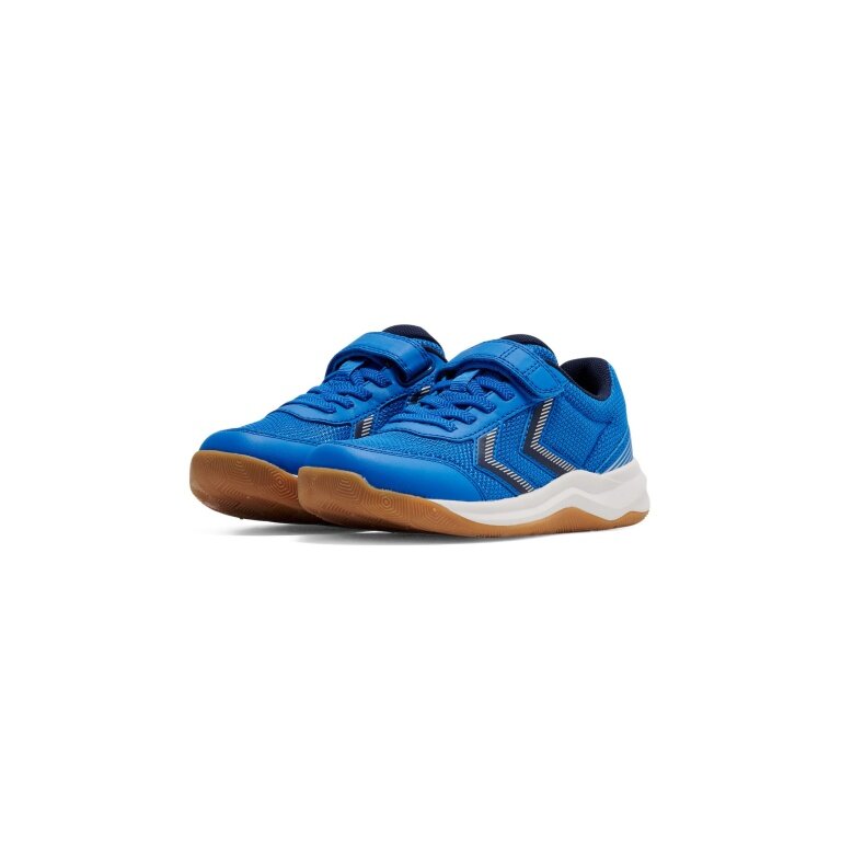 hummel Hallen-Indoorschuhe Multiplay Flex VC 2.0 (Klettverschluss) indigoblau/weiss Kinder