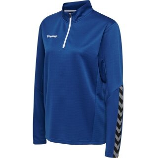hummel Sport-Langarmshirt hmlAUTHENTIC Half-Zip Sweatshirt (gestricktem Polyester) dunkelblau Damen