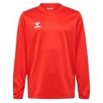 hummel Sport-Langarmshirt hmlESSENTIAL Sweatshirt (Interlock-Stoff) rot Kinder