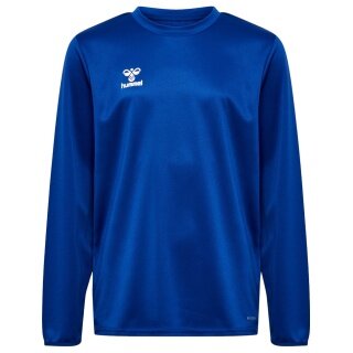hummel Sport-Langarmshirt hmlESSENTIAL Sweatshirt (Interlock-Stoff) dunkelblau Kinder
