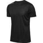 hummel Lauf-Shirt hmlRUN Jersey (atmungsaktiv, optimale Bewegungsfreiheit) schwarz Herren
