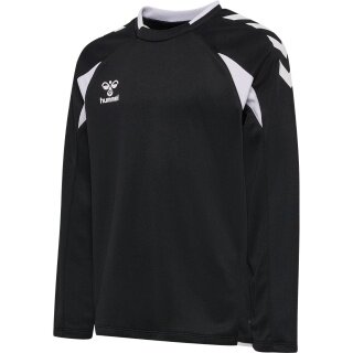 hummel Pullover hmlCORE 2.0 Crew Neck (100% rec. Polyester) schwarz/weiss Kinder