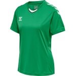 hummel Sport-Shirt hmlCORE XK Poly Jersey (robuster Doppelstrick) Kurzarm grün Damen