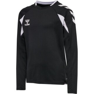 hummel Sport-Langarmshirt hmlCORE 2.0 Jersey (angenehmes Tragegefühl) schwarz/weiss Jungen
