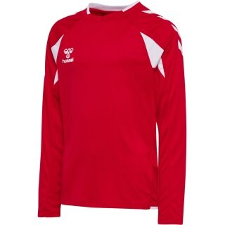 hummel Sport-Langarmshirt hmlCORE 2.0 Jersey (angenehmes Tragegefühl) rot/weiss Jungen
