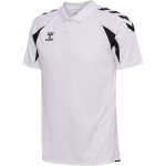 hummel Sport-Polo hmlCORE 2.0 (100% rec. Polyester) weiss/schwarz Herren