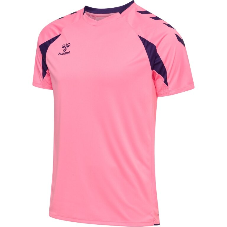hummel Sport-Shirt hmlCORE 2.0 (rec. Polyester, optimale Bewegungsfreiheit) kurzarm pink/violett Herren