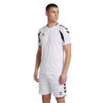 hummel Sport-Shirt hmlCORE 2.0 (rec. Polyester, optimale Bewegungsfreiheit) kurzarm weiss/schwarz Herren