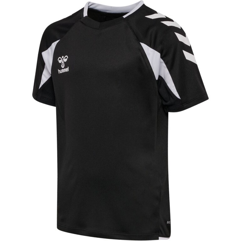 hummel Sport-Shirt hmlCORE 2.0 (rec. Polyester, optimale Bewegungsfreiheit) kurzarm schwarz/weiss Jungen