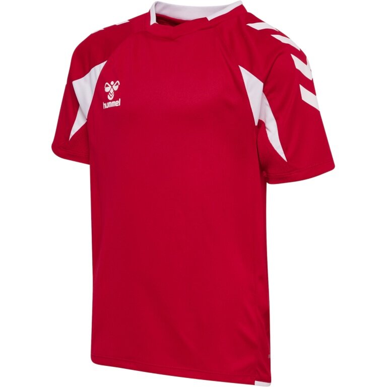 hummel Sport-Shirt hmlCORE 2.0 (rec. Polyester, optimale Bewegungsfreiheit) kurzarm rot/weiss Jungen