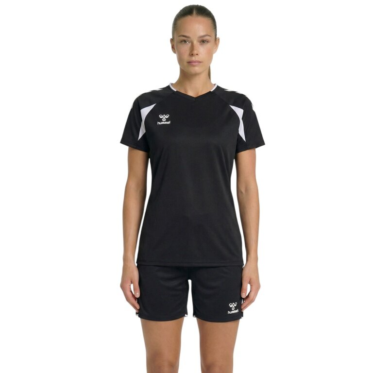 hummel Sport-Shirt hmlCORE 2.0 (rec. Polyester, optimale Bewegungsfreiheit) schwarz/weiss Damen