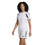 hummel Sport-Shirt hmlCORE 2.0 (rec. Polyester, optimale Bewegungsfreiheit) kurzarm weiss/schwarz Damen