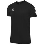 hummel Sport-Tshirt hmlGO 2.0 Chevron (Baumwolle) schwarz Herren