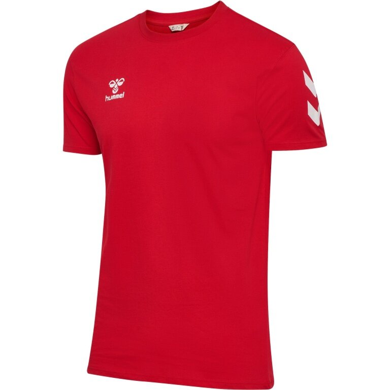 hummel Sport-Tshirt hmlGO 2.0 Chevron (Baumwolle) rot Herren