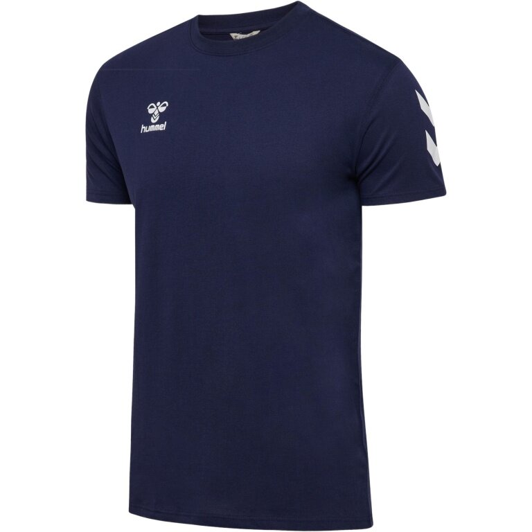 hummel Sport-Tshirt hmlGO 2.0 Chevron (Baumwolle) marineblau Herren