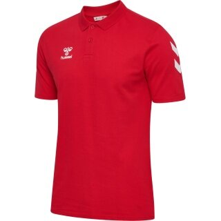 hummel Sport/Freizeit-Polo hmlGO Chevron (100% Baumwolle) rot Herren