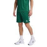 hummel Sporthose hmlCORE 2.0 Shorts (angenehmes Tragegefühl) kurz dunkelgrün/weiss Herren