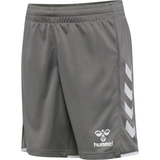hummel Sporthose hmlCORE 2.0 Shorts (angenehmes Tragegefühl) grau/weiss Kinder