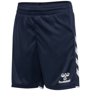 hummel Sporthose hmlCORE 2.0 Shorts (angenehmes Tragegefühl) marineblau/weiss Kinder