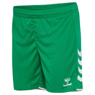 hummel Sporthose hmlCORE 2.0 Shorts (angenehmes Tragegefühl) kurz hellgrün/weiss Damen