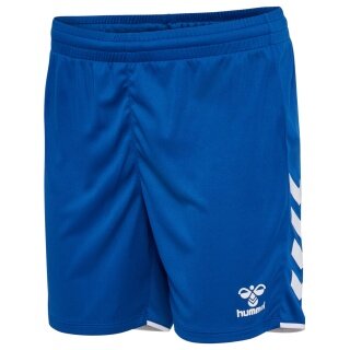 hummel Sporthose hmlCORE 2.0 Shorts (angenehmes Tragegefühl) kurz blau/weiss Damen