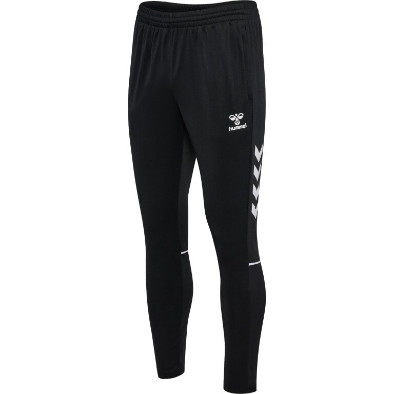 hummel Sporthose hmlCORE 2.0 Training Pants (Polyester-Sweatstoff) lang schwarz/weiss Herren