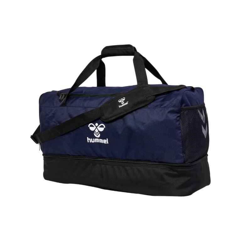 hummel Sporttasche hmlCORE 2.0 Sports Bag mit Bodenfach (Größe M) marineblau/schwarz