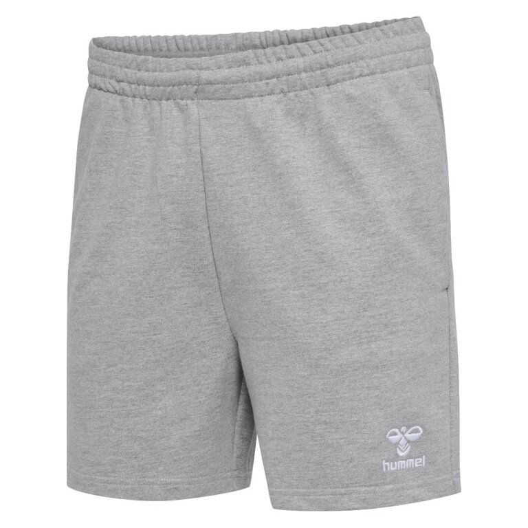 hummel Freizeithose hmlGO 2.0 Sweatshorts (Bio-Baumwolle) kurz grau Damen
