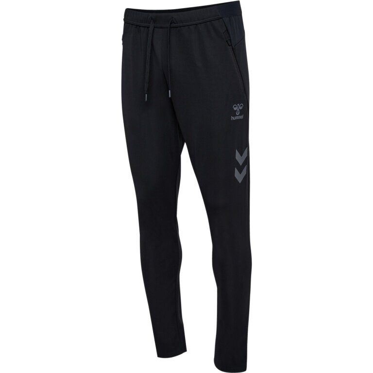hummel Trainingshose hmlCIMA 2.0 Pants (rec. Polyester, mit Reißverschlusstaschen) lang schwarz Herren