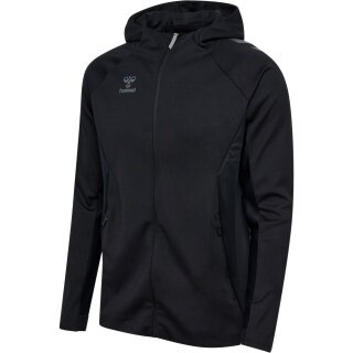 hummel Trainingsjacke hmlCIMA 2.0 Zip Hoodie (rec. Polyester, mit Kapuze) schwarz Herren