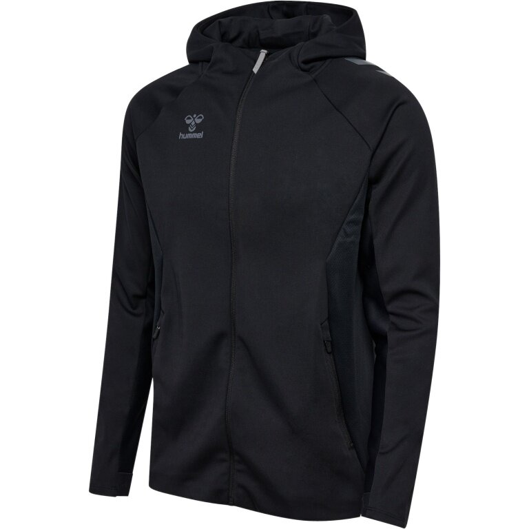 hummel Trainingsjacke hmlCIMA 2.0 Zip Hoodie (rec. Polyester, mit Kapuze) schwarz Herren