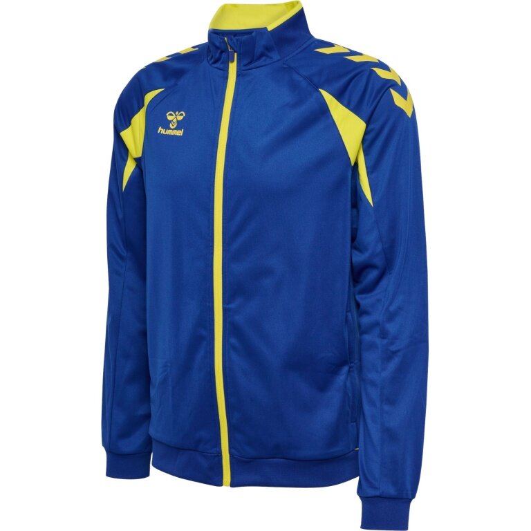 hummel Trainingsjacke hmlCORE 2.0 Track Zip (100% rec. Polyester) blau/gelb Herren