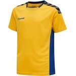 hummel Sport-Tshirt hmlAUTHENTIC Poly Jersey (leichter Jerseystoff) Kurzarm gelb/blau Kinder