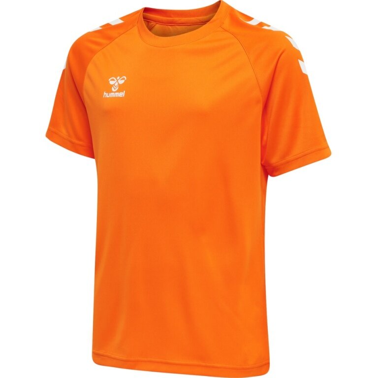 hummel Sport-Tshirt hmlCORE XK Core Poly (Interlock-Stoff) Kurzarm orange Kinder