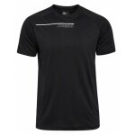 hummel Sport-Tshirt hmlCOURT Light Weight (atmungsaktiv, schnelltrocknend) schwarz/hellgrau Herren