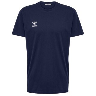 hummel Sport/Freizeit-Tshirt hmlGO 2.0 (Bio-Baumwolle, klassisch Design) Kurzarm marineblau Herren