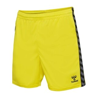 hummel Sporthose hmlAUTHENTIC PL Shorts (100% Polyester) kurz gelb Herren