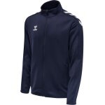hummel Sport-Trainingsjacke hmlCORE XK Poly Zip Sweat (Polyester-Sweatstoff, Front-Reißverschluss) marineblau Herren