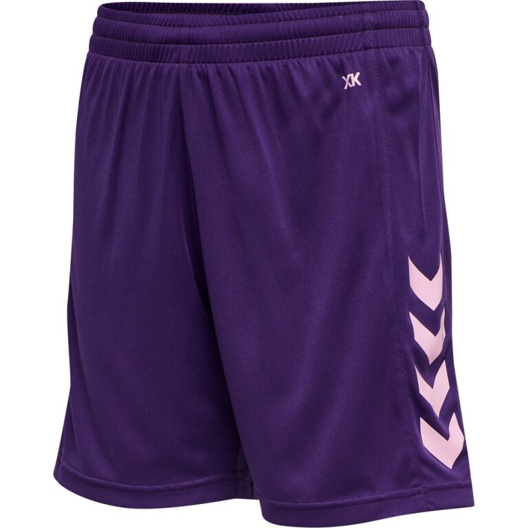 hummel Sporthose hmlCORE XK Poly Shorts (robuster Doppelstrick, ohne Seitentaschen) Kurz violett Kinder
