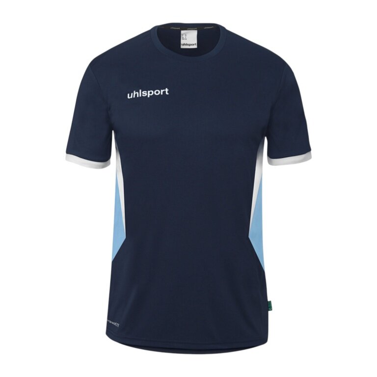 uhlsport Sport-Shirt Equipe 29 (100% Polyester) kurzarm navyblau/weiss/skyblau Herren